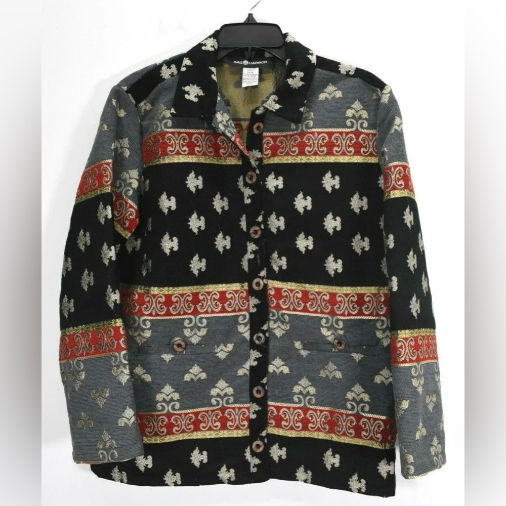 ISO Sag Harbor Tapestry Jacket! Red, gold and black! Looking for someone selling